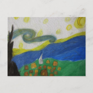 Het dorp briefkaart