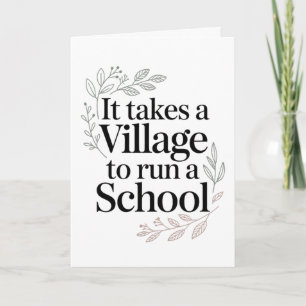 Het Dorp dat een School Bestuurt Citaat Kaart
