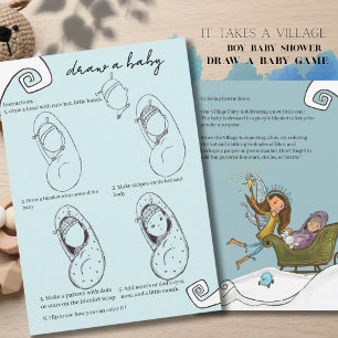 Het Dorp Doet Mee: Wintermagie - Teken een baby sp Kaart