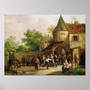 Het dorp Fete Poster