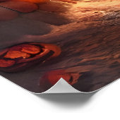 Het dorp Gingerbrood in de hel | AI Art Poster (Hoek)