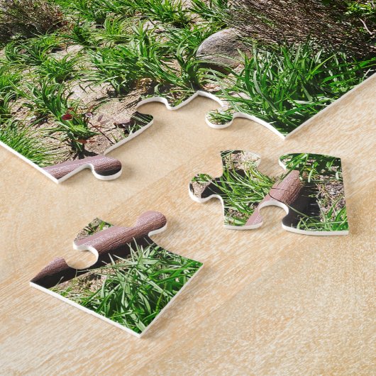 Het dorp Inlet bij Montauk Point Legpuzzel (Zijkant)