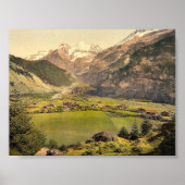 het dorp Kandersteg en de berggroep Blumlisalp, Poster (Voorkant)