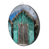 Het dorp Mano Juan in Saona Domenican Dartbord (Voorkant Rechts)