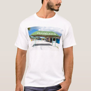 Het dorp Mano Juan in Saona Domenican T-shirt