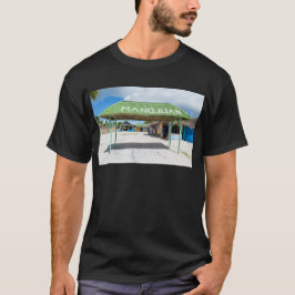 Het dorp Mano Juan in Saona Domenican T-shirt