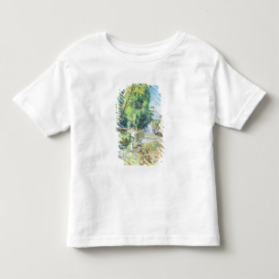 Het dorp (pastel op papier) kinder shirts