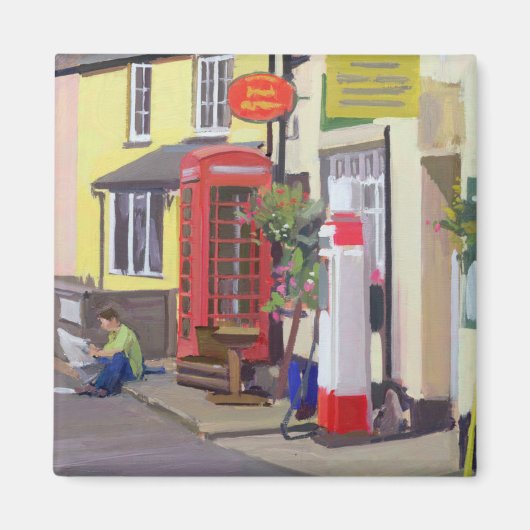 Het dorp Post Kantoor Magneet (Voorkant)