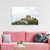 Het dorp Turenne in Frankrijk Canvas Afdruk (Insitu (Woonkamer))