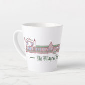 Het dorp van de vier seizoenen latte mok (Linkerhoek)