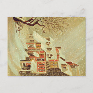 Het Dorp van de winter Briefkaart
