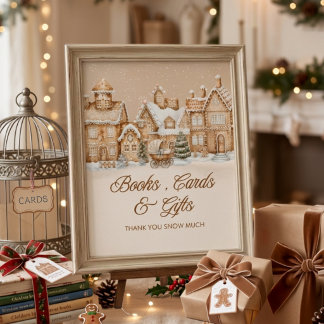 Het Dorp Winter Huis Baby Borrel Poster
