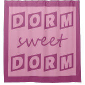 Het douchegordijn "Dorm Sweet Dorm" (Voorkant)