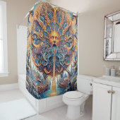 Het douchegordijn van de zonnegod (In situ)