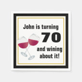 Het draaien 70 & het winnen over servetten (Voorkant)