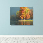 Het draaien canvas afdruk (Insitu (Houten vloer))