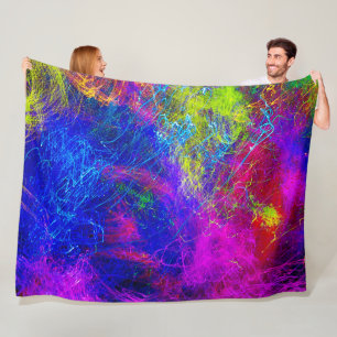 Het Draaien van het Koord die multi-kleurenontwerp Fleece Deken