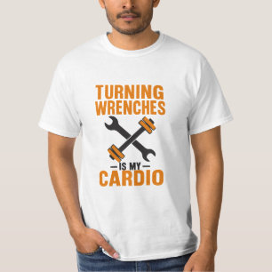 Het draaien van sleutels is mijn cardio monteur T- T-shirt
