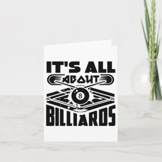 Het draait allemaal om biljart pool biljart speler kaart