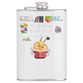 Het draait allemaal om boeken heupfles (Voorkant)