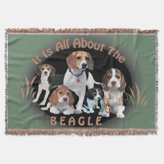 Het draait allemaal om de beagle-blanket deken (Voorkant)