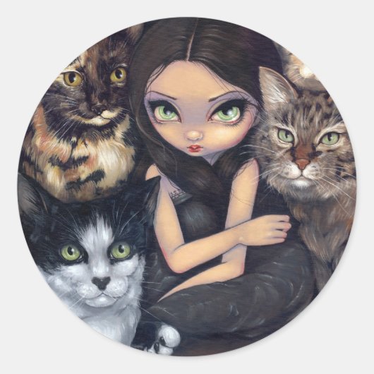 "Het draait allemaal om de Cats" Sticker (Voorkant)