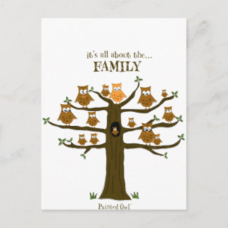 Het draait allemaal om de familie briefkaart