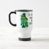 Het draait allemaal om de groene slogan Trees Reisbeker (Links)