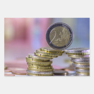 Het draait allemaal om geld! inpakpapier vel