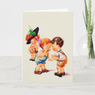 Het draait allemaal om liefde. Art Valentijnsdag Feestdagen Kaart