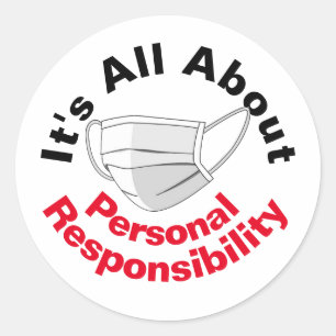 Het draait allemaal om persoonlijke verantwoordeli ronde sticker