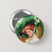 Het dragen van de groene Button (Voorkant /achterkant)