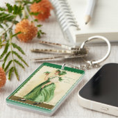 Het dragen van de groene sleutelhanger (Voorkant Rechts)