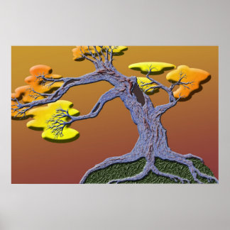 Het dragen van de Herfst Poster