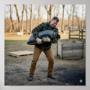 Het dragen van de kolen poster