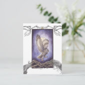 Het dragen van drie Hallow Rings Briefkaart (Staand voorkant)