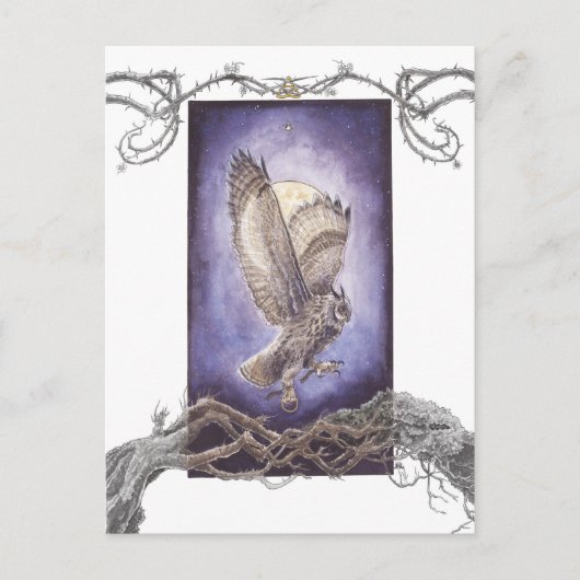 Het dragen van drie Hallow Rings Briefkaart (Voorkant)