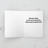 *** HET DRAGEN VAN EEN MADAISY ALLEEN VOOR JOU *** KAART (Binnen)