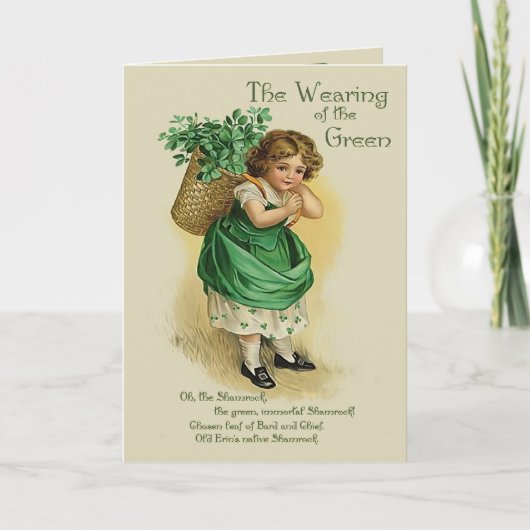 Het dragen van Groen - Vers binnen Kaart (Voorkant)