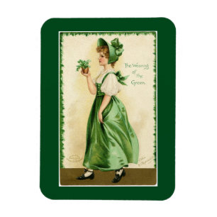 Het dragen van het groen magneet