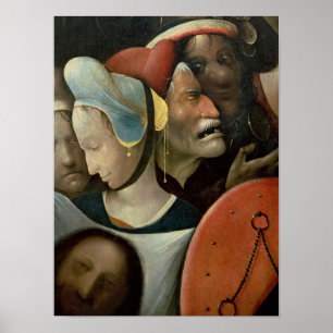 Het dragen van het Kruis met drie gezichten Poster