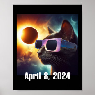 Het dragen van zonnebril verduistert kleurrijke Po Poster