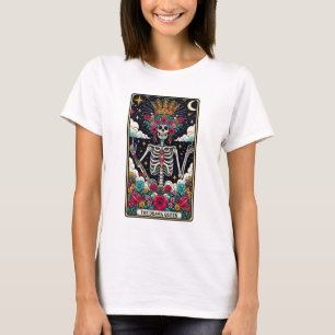 Het drama Queen Skeleton Tarot T-shirt