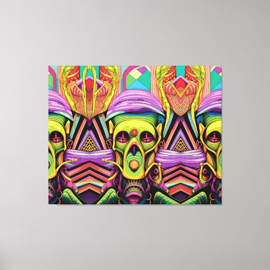 Het Drie Cyborg Probleem Canvas Afdruk (Voorkant)