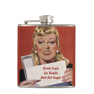 Het drievoud van de Drink van de douane, ziet Heupfles