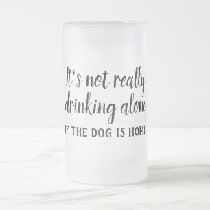 Het drink niet echt alleen grappig. matglas bierpul