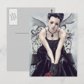 Het droevige Gotische Victoriaans Briefkaart van (Voorkant / Achterkant)