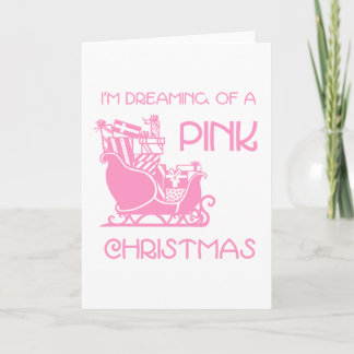 Het dromen Roze - Wenskaart Feestdagen Kaart