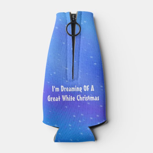 Het dromen van een geweldige witte haai grappige k flesjeskoeler (Achterkant)