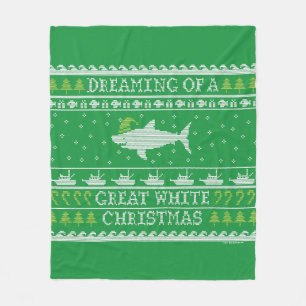 Het dromen van een grote witte haai Groen Ugly Swe Fleece Deken